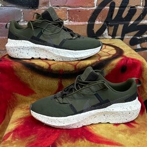 NIKE-men’s 'Sequoia Green' CRATER IMPACT lace-up athletic/running sneaker shoes